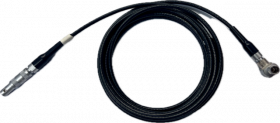 Waygate Krautkramer Ultrasonic Cable, Lemo 00 Straight to Lemo 00 Right Angle, 6 ft